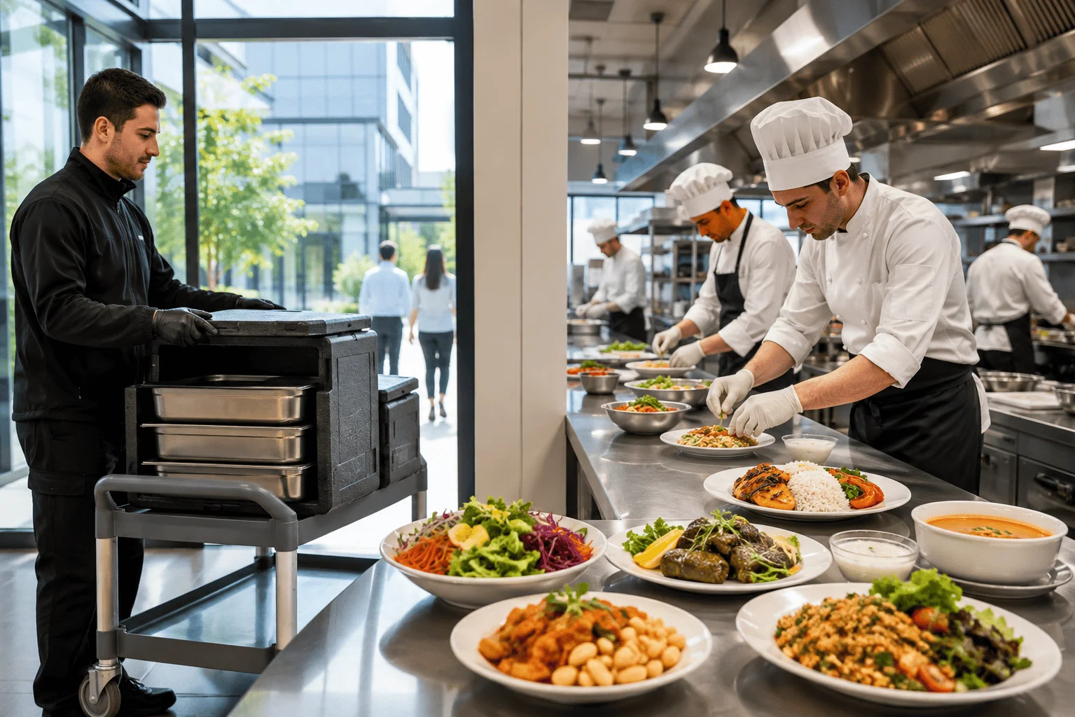 Taşımalı Yemek Hizmeti mi Yerinde Üretim mi? | Em&co Catering